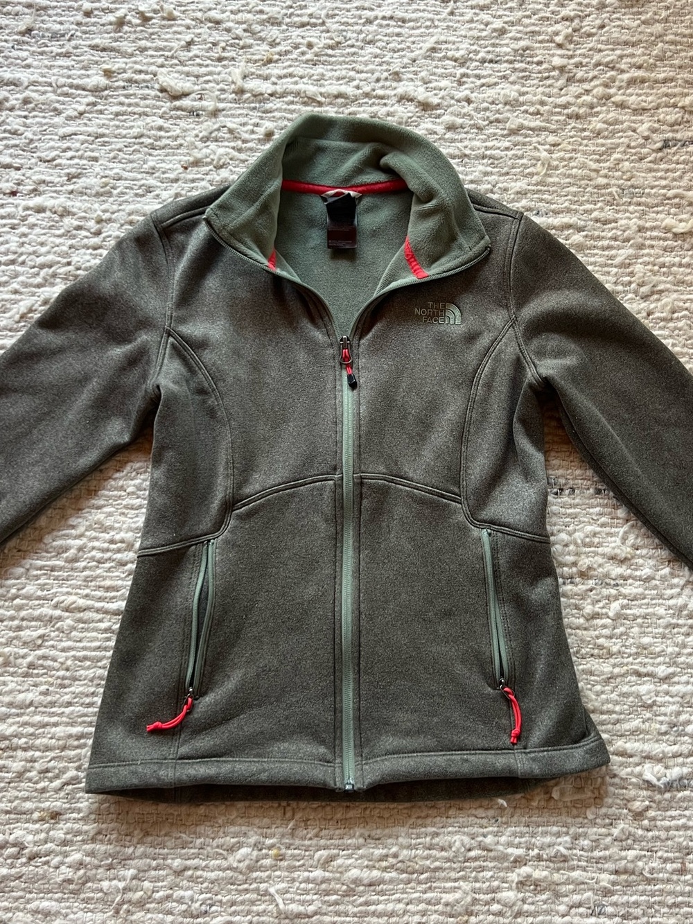 The North Face Olive Green Fleece Jacket